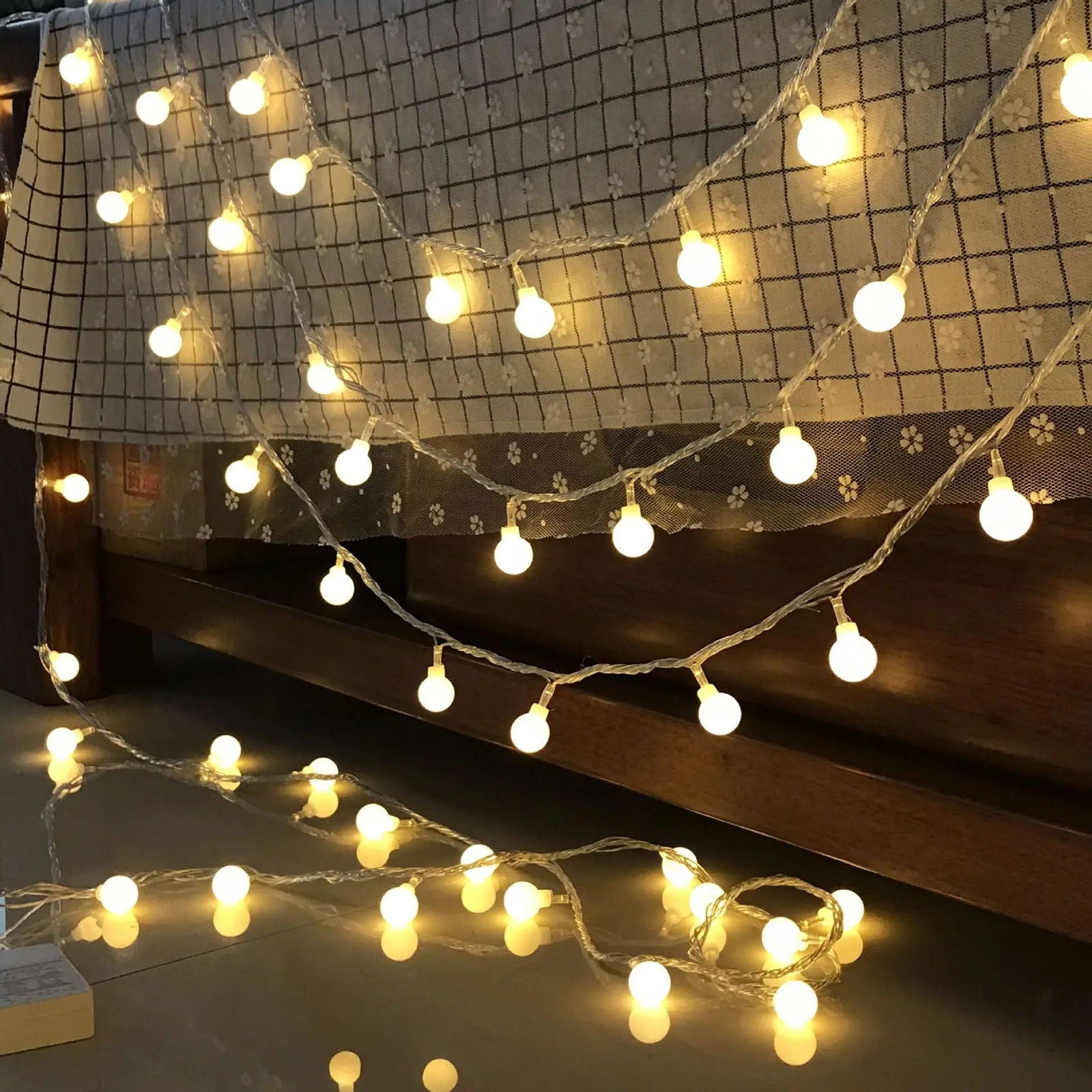 10M USB/Battery-Powered Ball LED String Lights - Waterproof Lights for Outdoor Decor - candletown.net