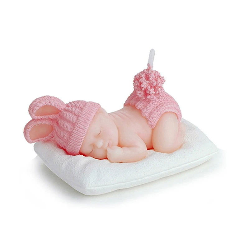 10pcs Baby Shower Favor Gift - Sleeping Baby Smokeless Candle - candletown.net