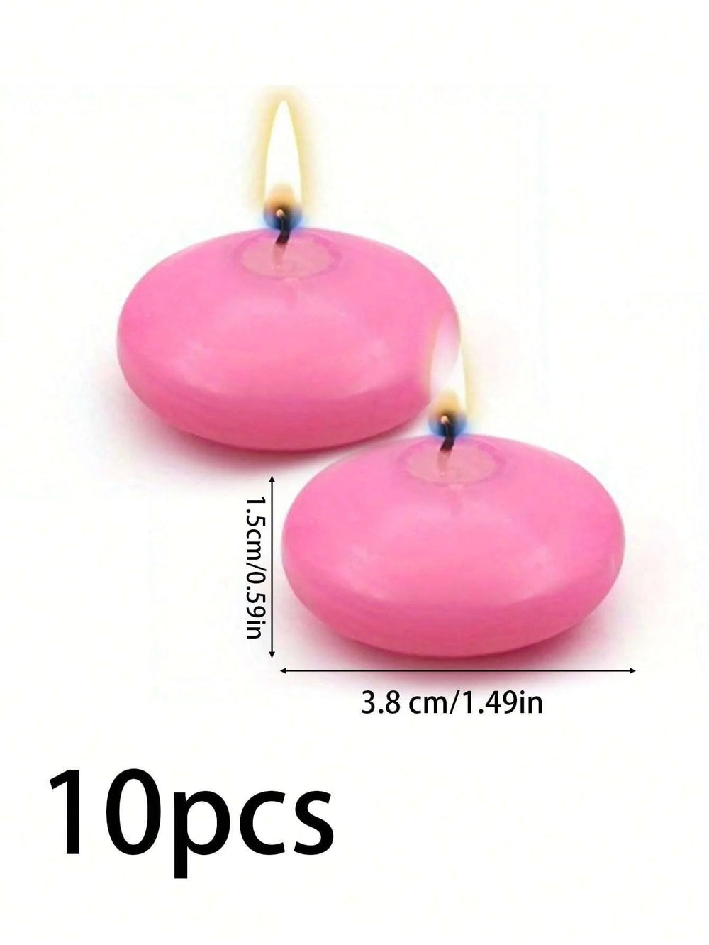 10pcs Pink Water Floating Candles - Perfect for Weddings, Home & Aromatherapy - candletown.net