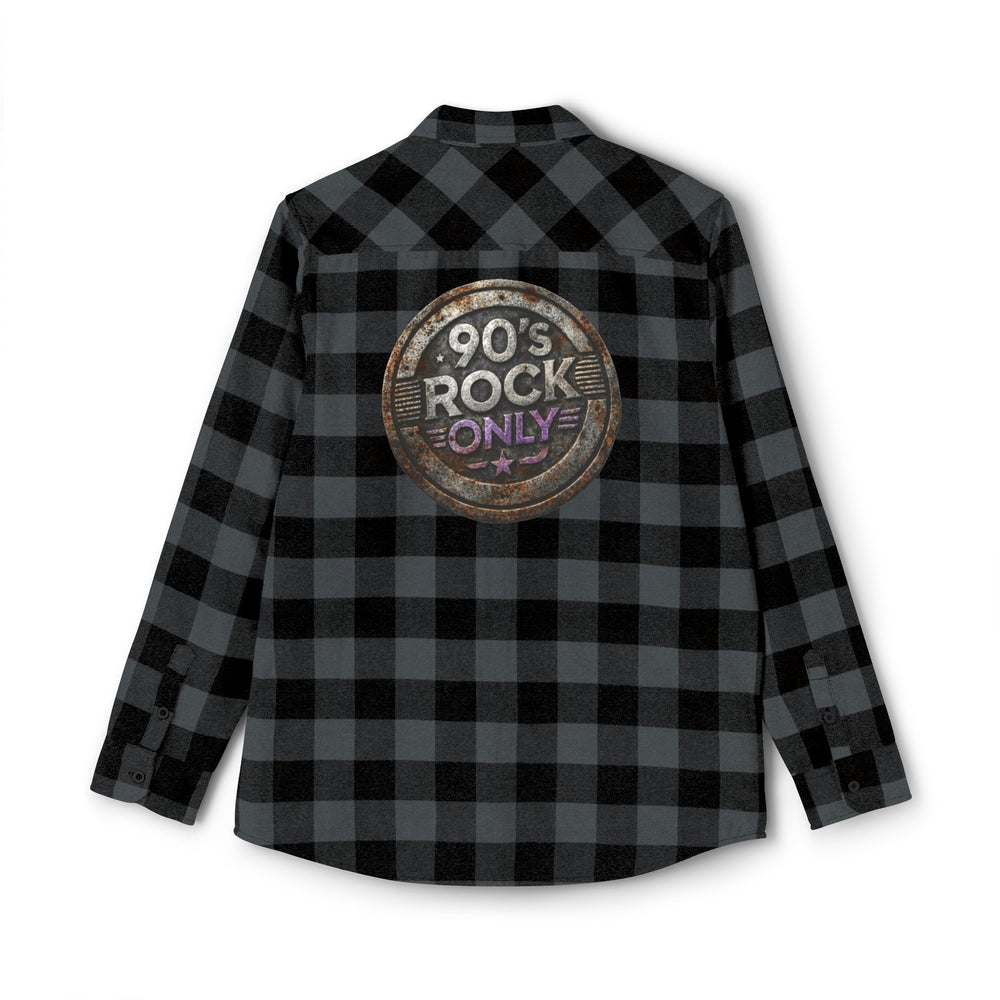 Perza 90’s Rock ONLY Vintage Round Logo Flannel Shirt - candletown.net