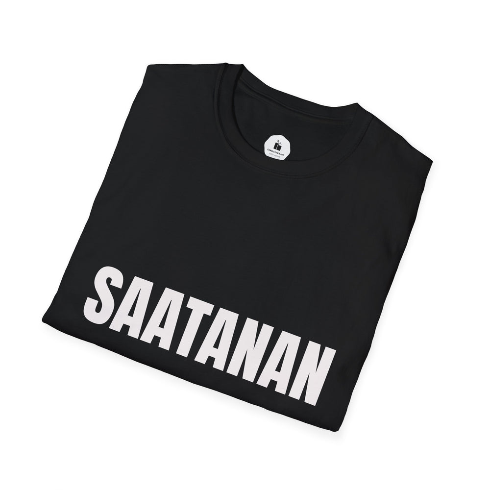 SAATANAN TUNARIT — Personalized White Graphic T‑Shirt - candletown.net