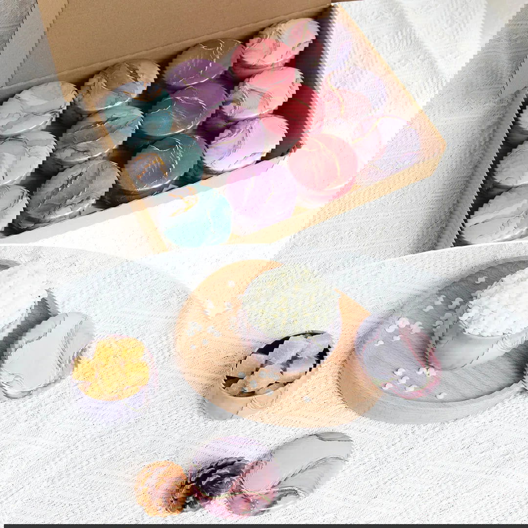 12-Piece Marble Pattern Candle Tins - Perfect for DIY Candle Making & Storage - candletown.net