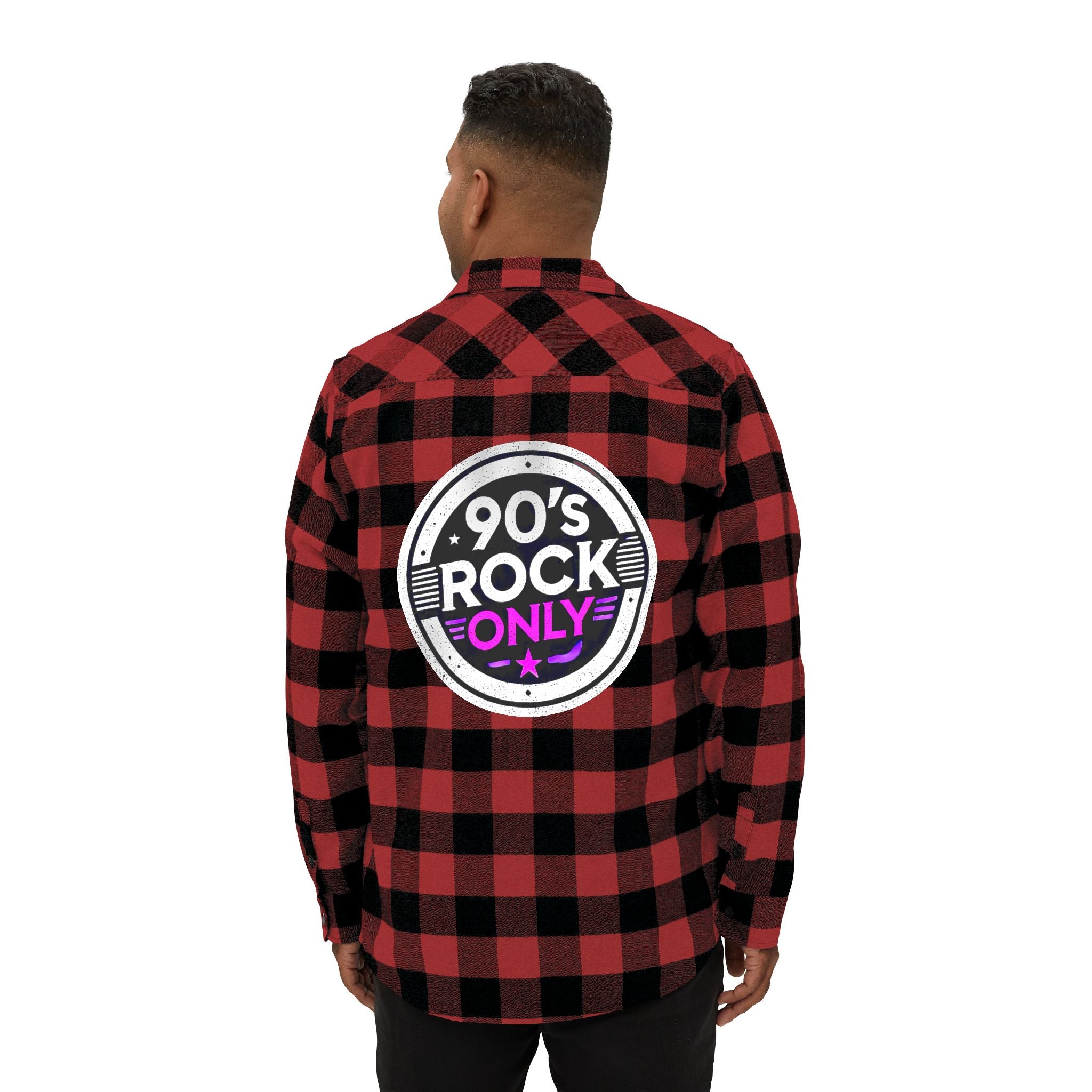 Perza 90’s Rock ONLY Flanellipaita Pyöreä Logo