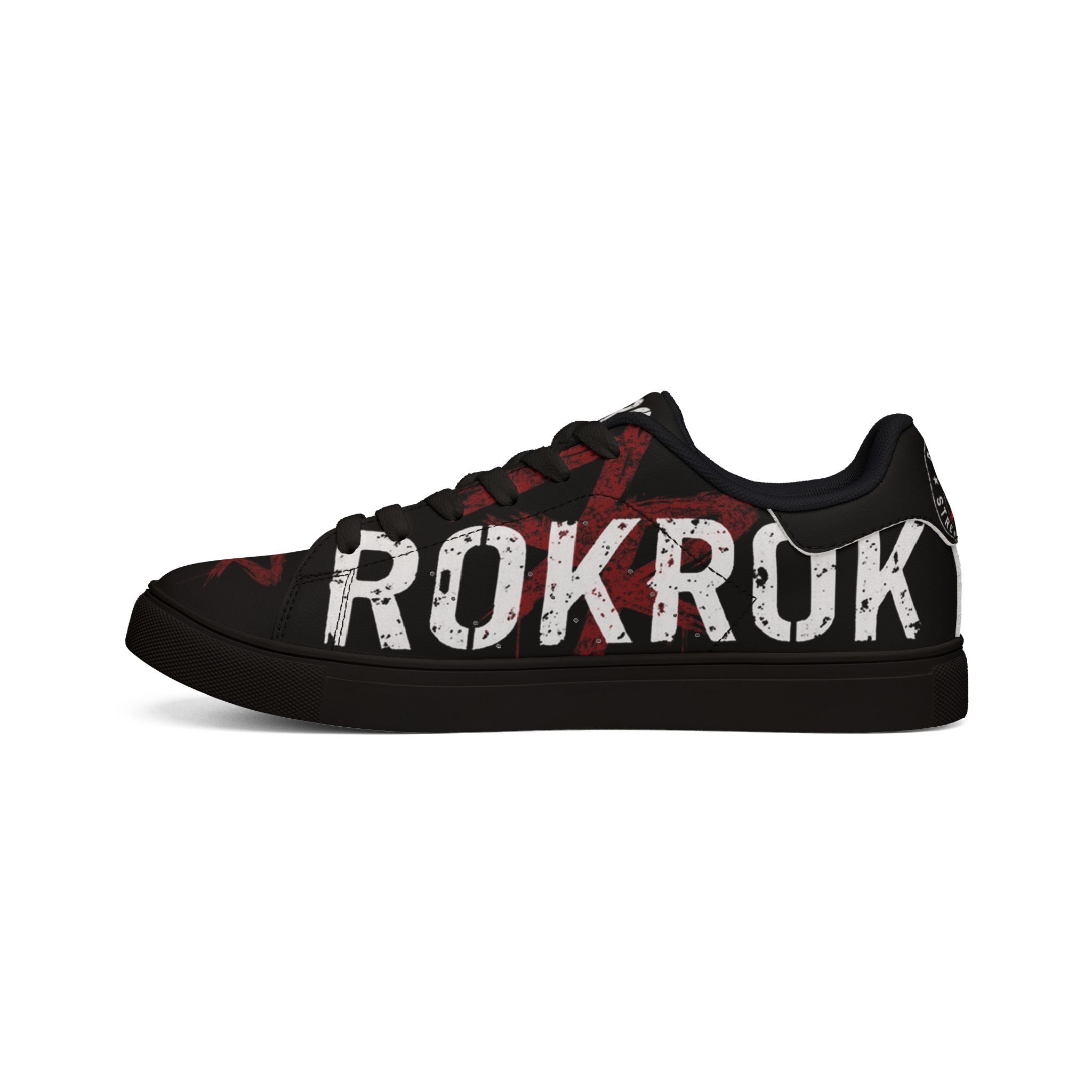 ROKROK Street Division Mustat Matalavartiset Tennarit