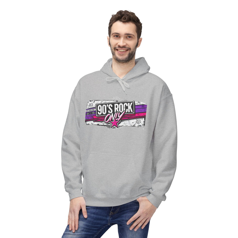 Perza 90’s Rock ONLY Rectangle Logo Hoodie - candletown.net