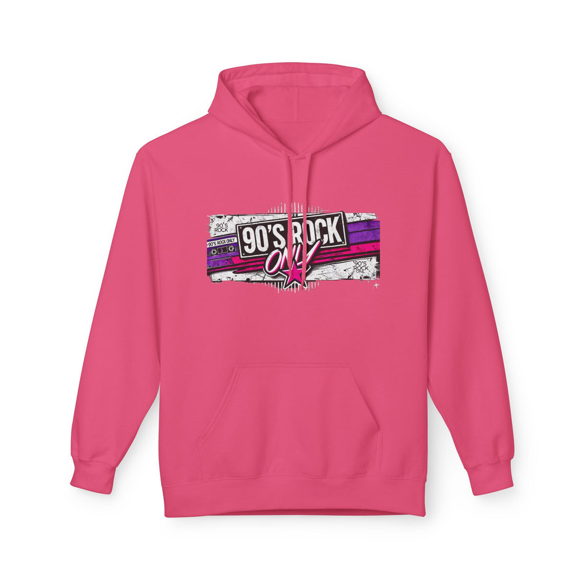 Perza 90’s Rock ONLY Rectangle Logo Hoodie - candletown.net