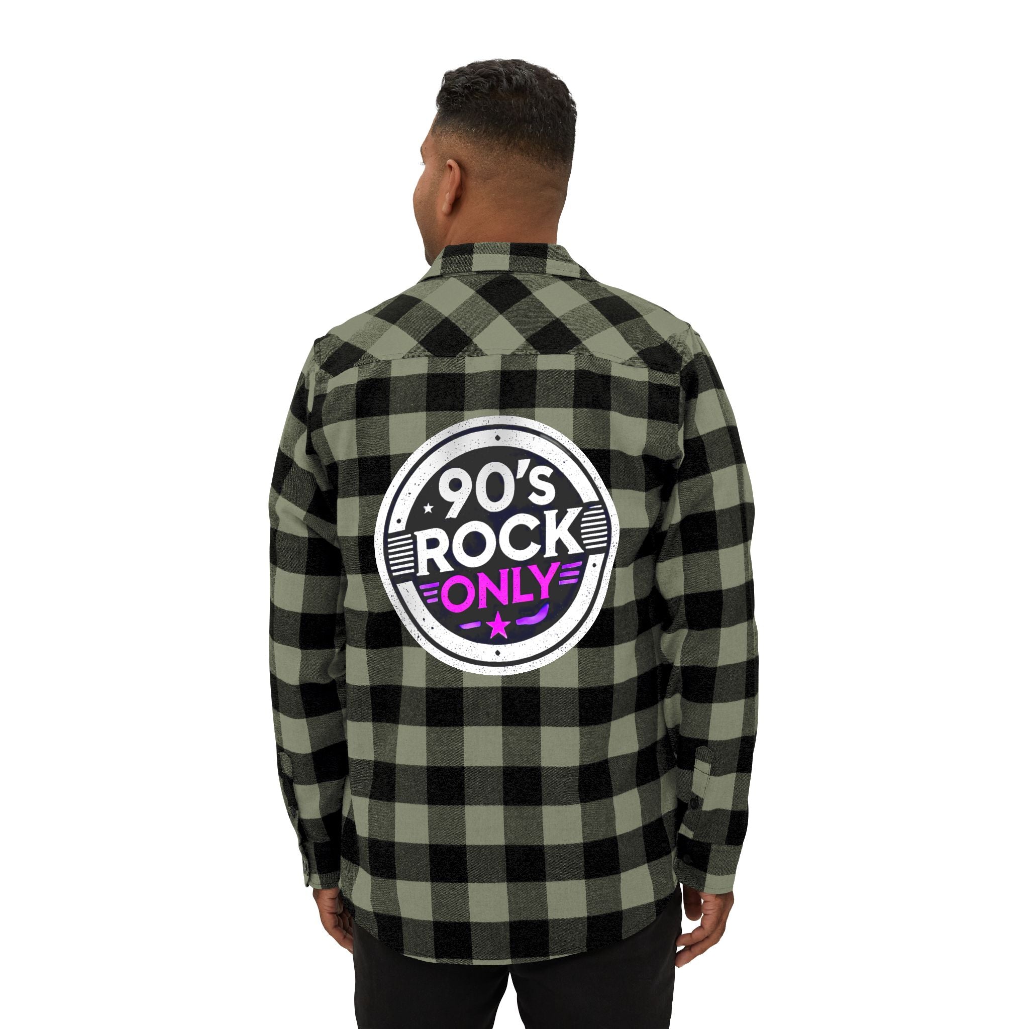 Perza 90’s Rock ONLY Flanellipaita Pyöreä Logo