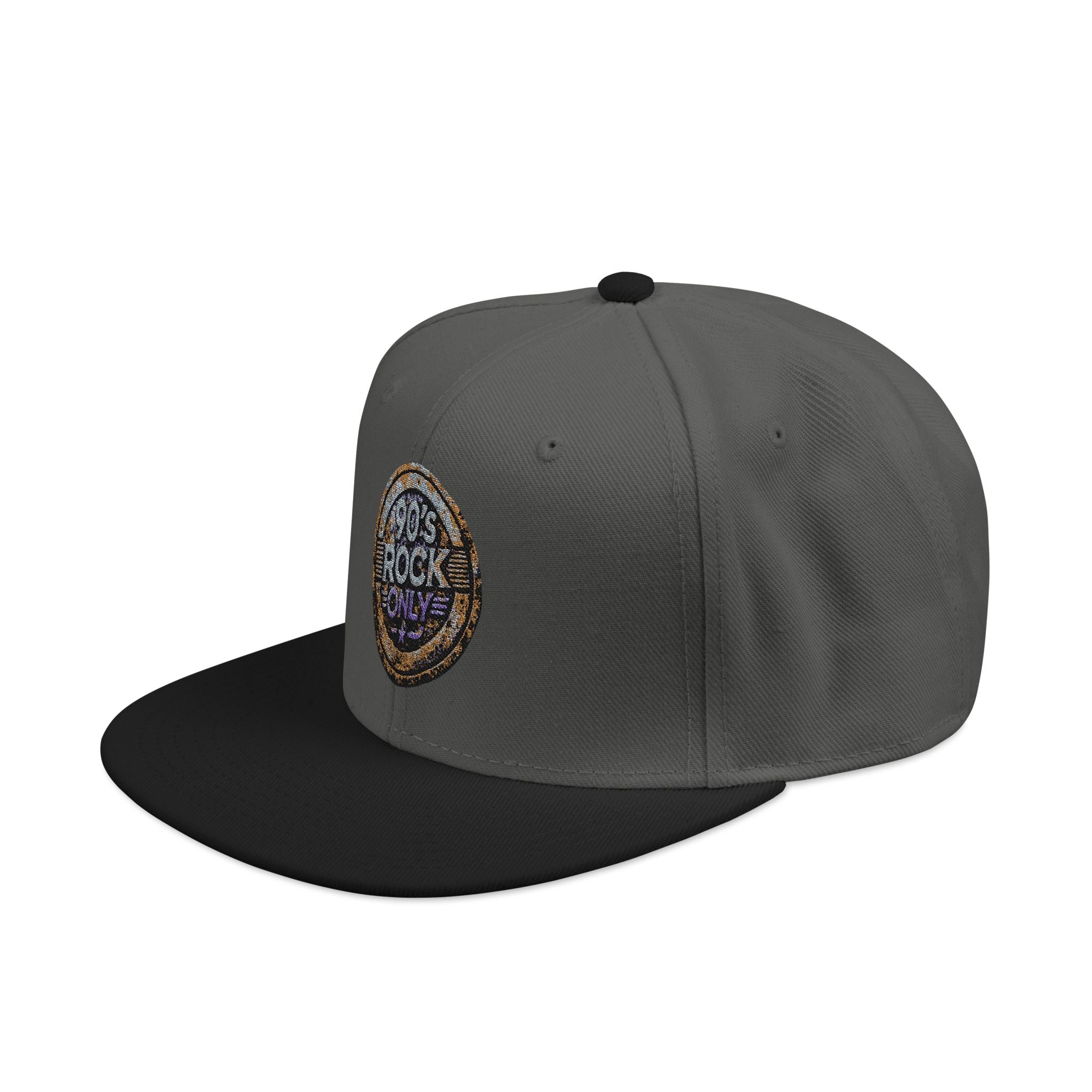 Perza 90’s Rock ONLY Vintage Kulunut Pyöreä Logo Snapback Lippis
