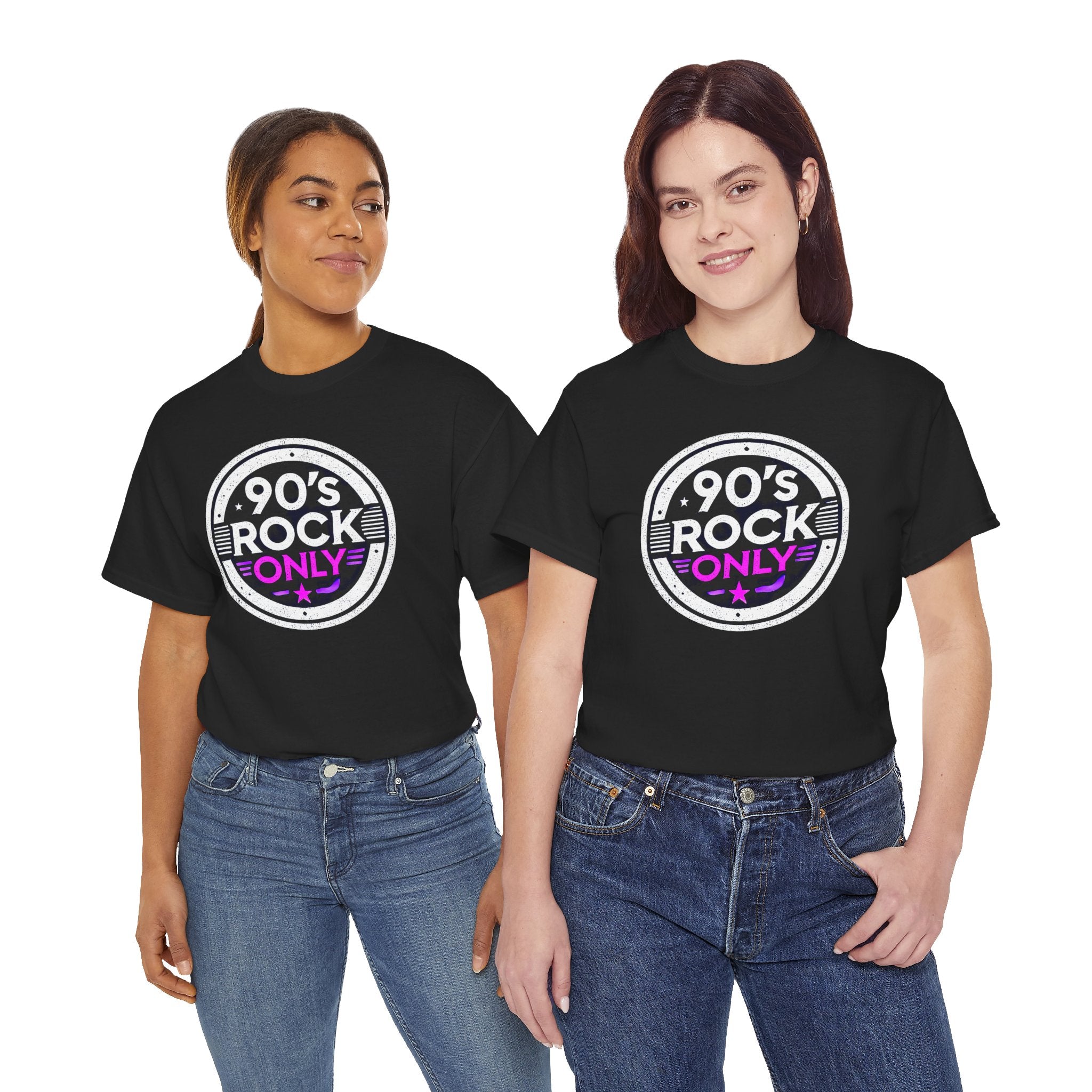 PERZA 90’s Rock ONLY Pyöreä logo t-paita