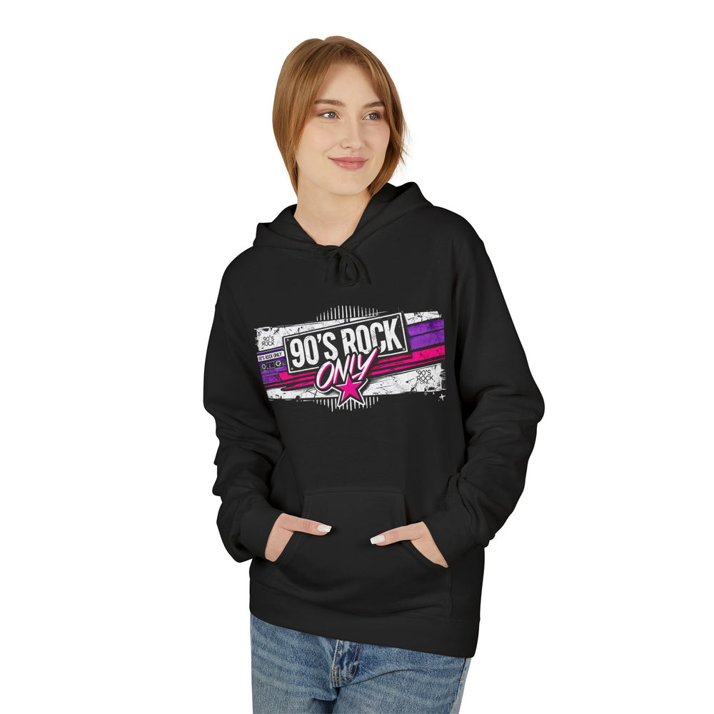 Perza 90’s Rock ONLY Rectangle Logo Hoodie - candletown.net