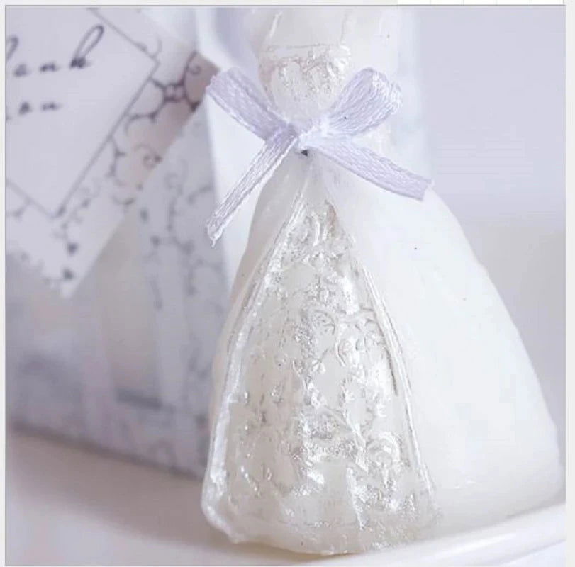 15pcs Wedding Bride Dress Candle Favors - Perfect Wedding Gifts for Guests and Souvenirs - candletown.net