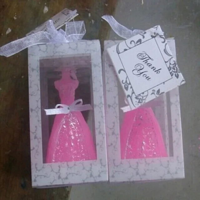 15pcs Wedding Bride Dress Candle Favors - Perfect Wedding Gifts for Guests and Souvenirs - candletown.net