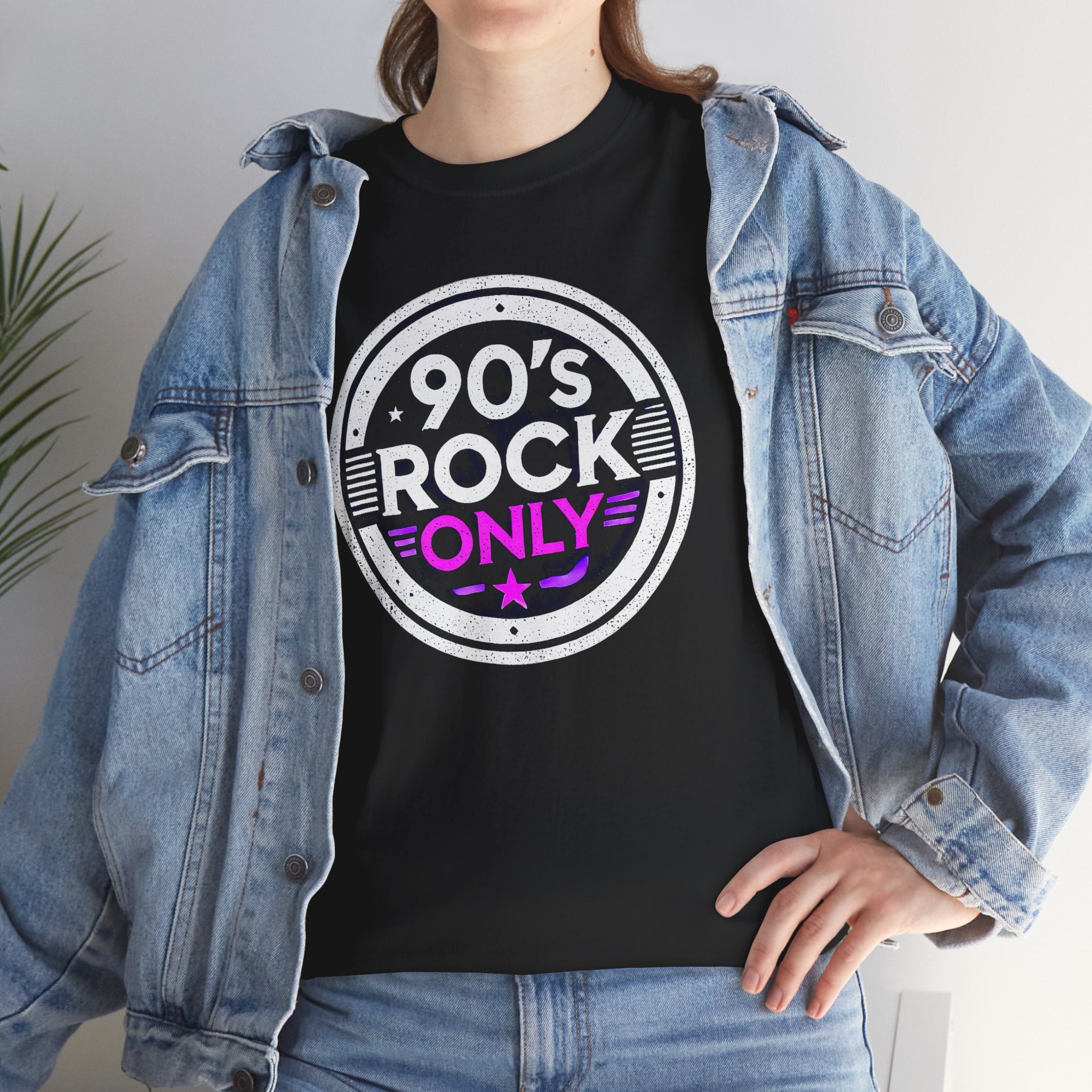PERZA 90’s Rock ONLY Pyöreä logo t-paita