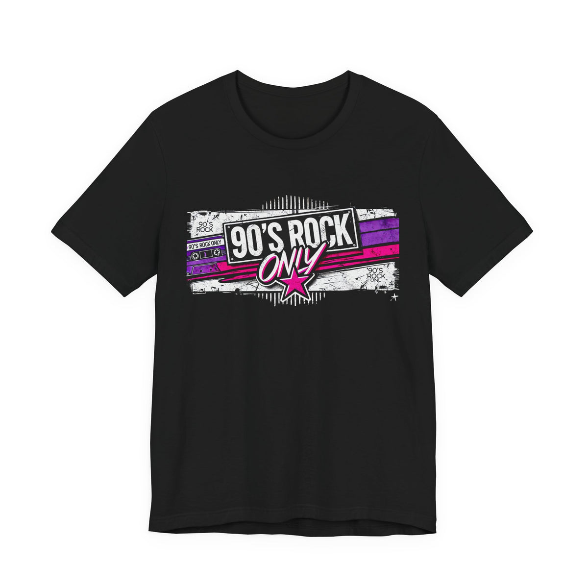 Perza 90’s Rock ONLY Suorakulmainen logo T-paita