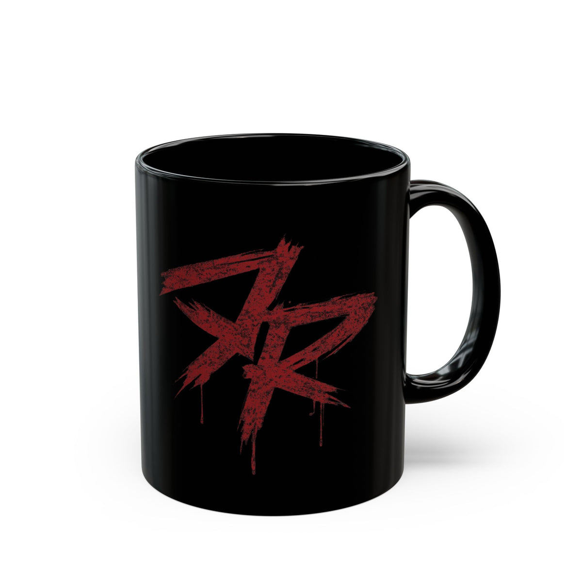 ROKROK Street Division Musta Kahvimuki – Rock Style Keraaminen Muki