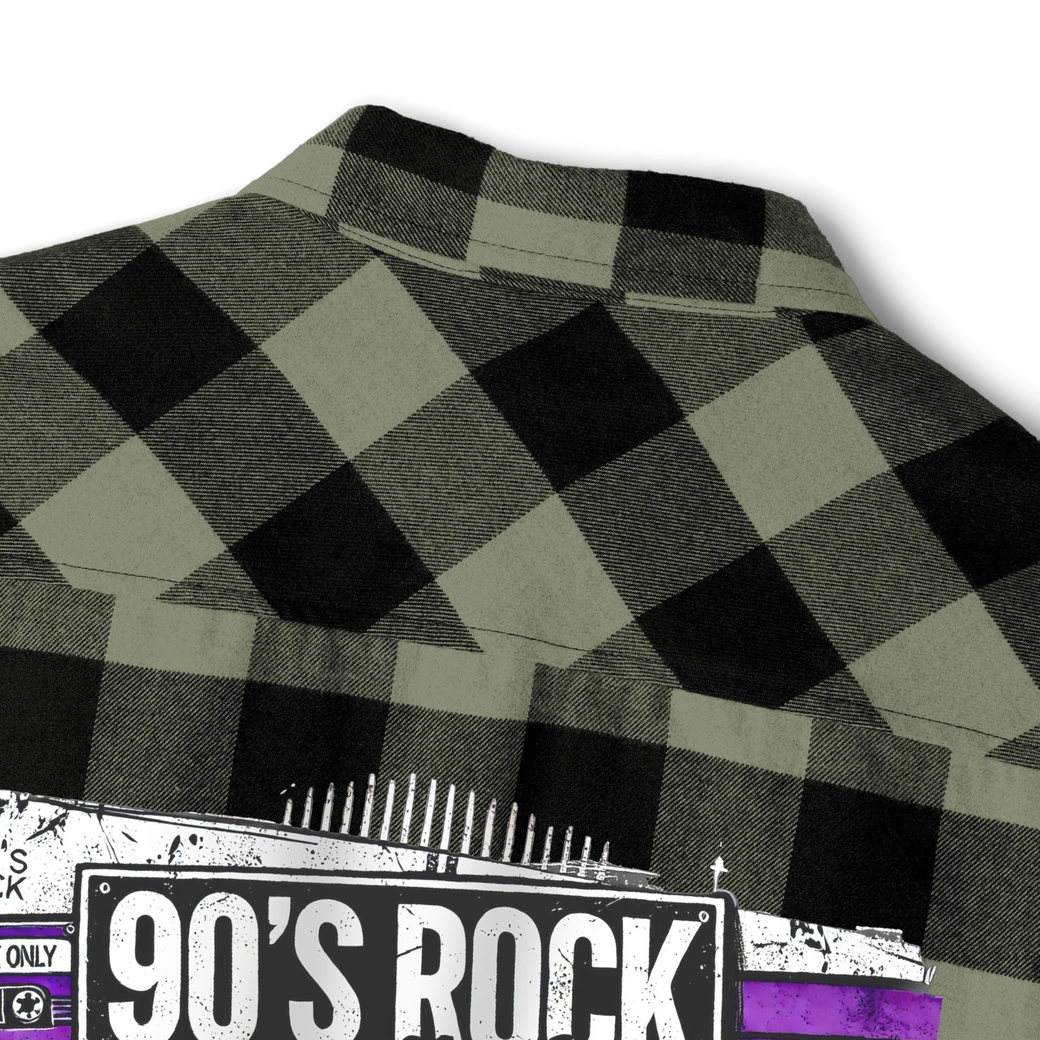 Perza 90’s Rock ONLY Flanellipaita Suorakulmainen Logo