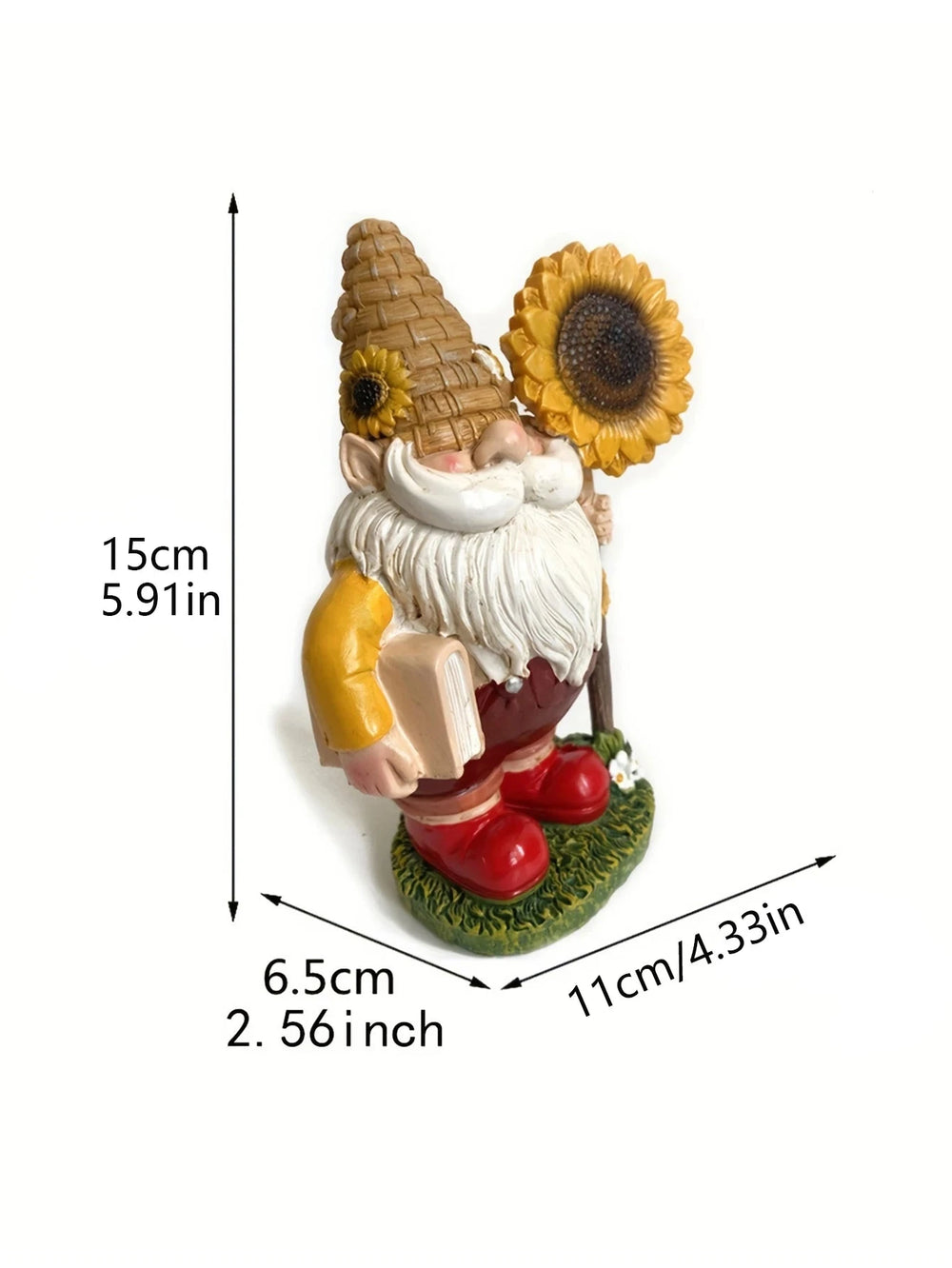 1pc bee day gift gnome gnome ornament garden resin statue ornament decorative gnome crafts - candletown.net