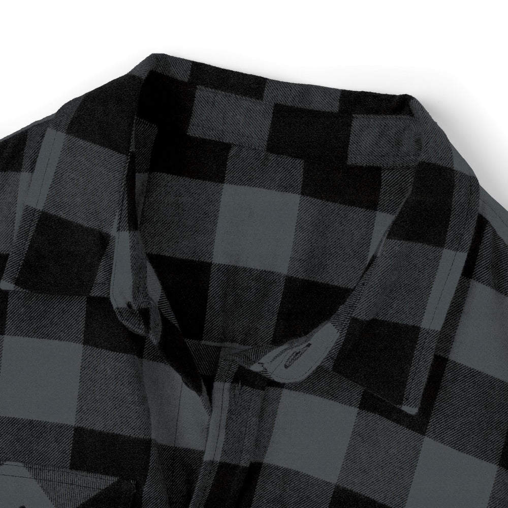 Perza 90’s Rock ONLY Vintage Round Logo Flannel Shirt - candletown.net