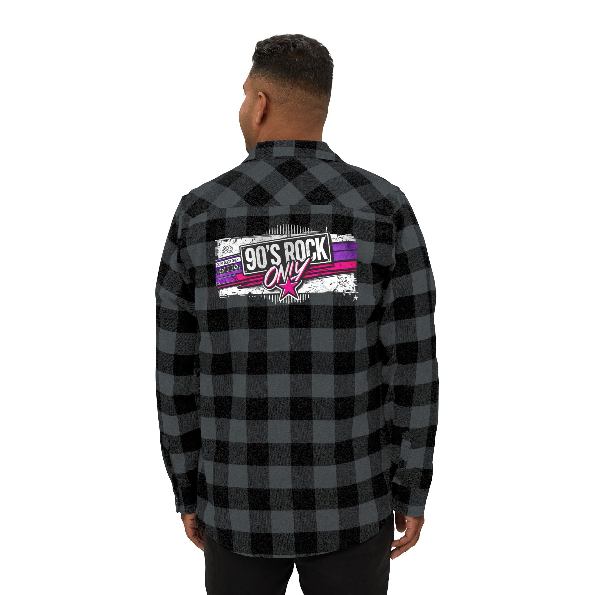 Perza 90’s Rock ONLY Flanellipaita Suorakulmainen Logo