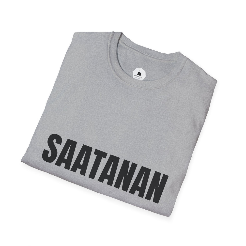 SAATANAN TUNARIT — Personalized White Graphic T‑Shirt - candletown.net