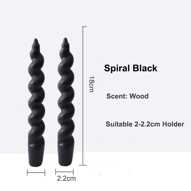 2PCS Twisted Pillar Candles - Elegant Aromatherapy Spiral Candles for Home Decoration - candletown.net