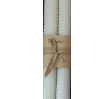 2 pcs Pointed Beeswax Honeycomb Candles - Prayer & Home Decor - candletown.net