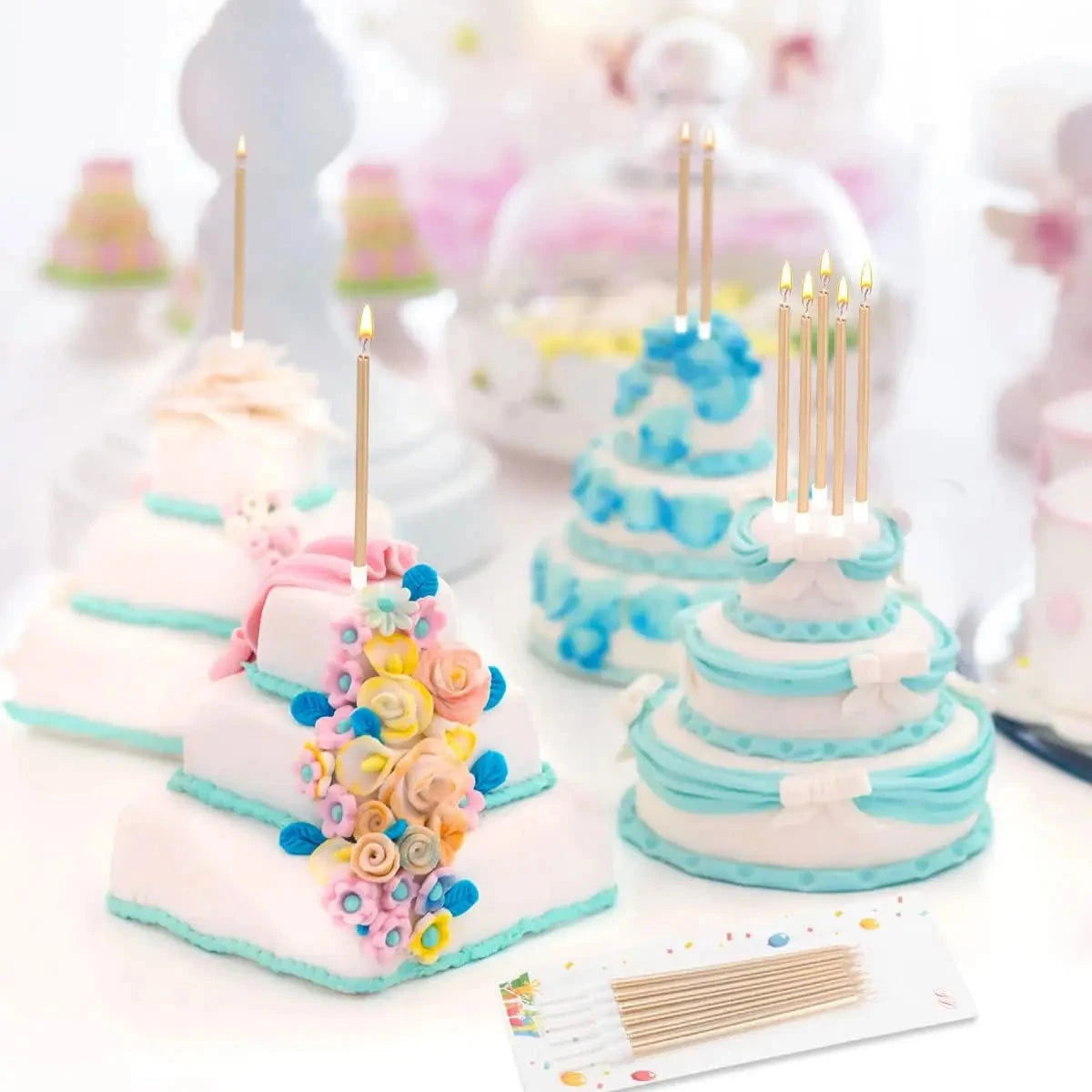 30pcs Metallic Birthday Candles - candletown.net