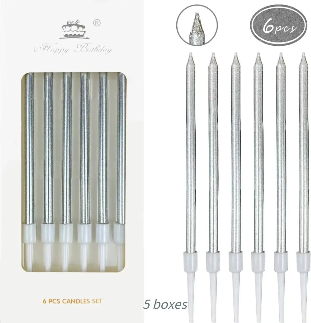 30pcs Metallic Birthday Candles - candletown.net