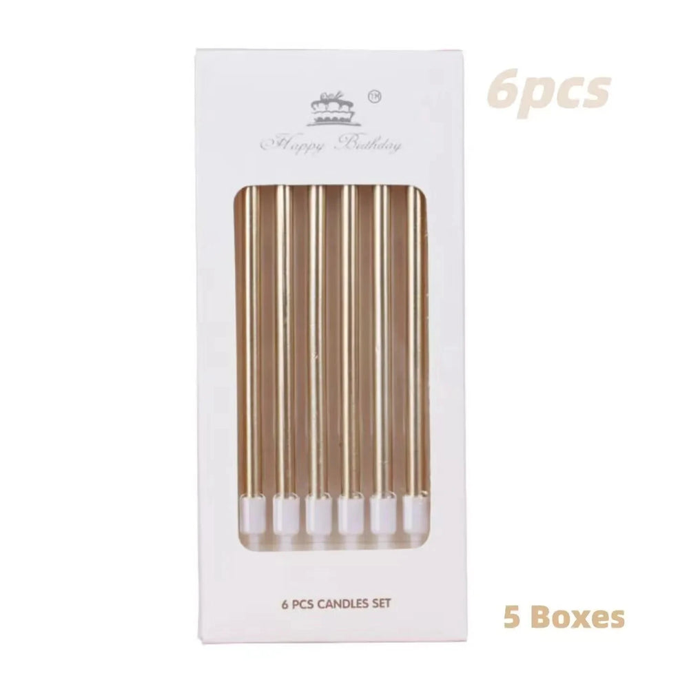 30pcs Metallic Birthday Candles - candletown.net