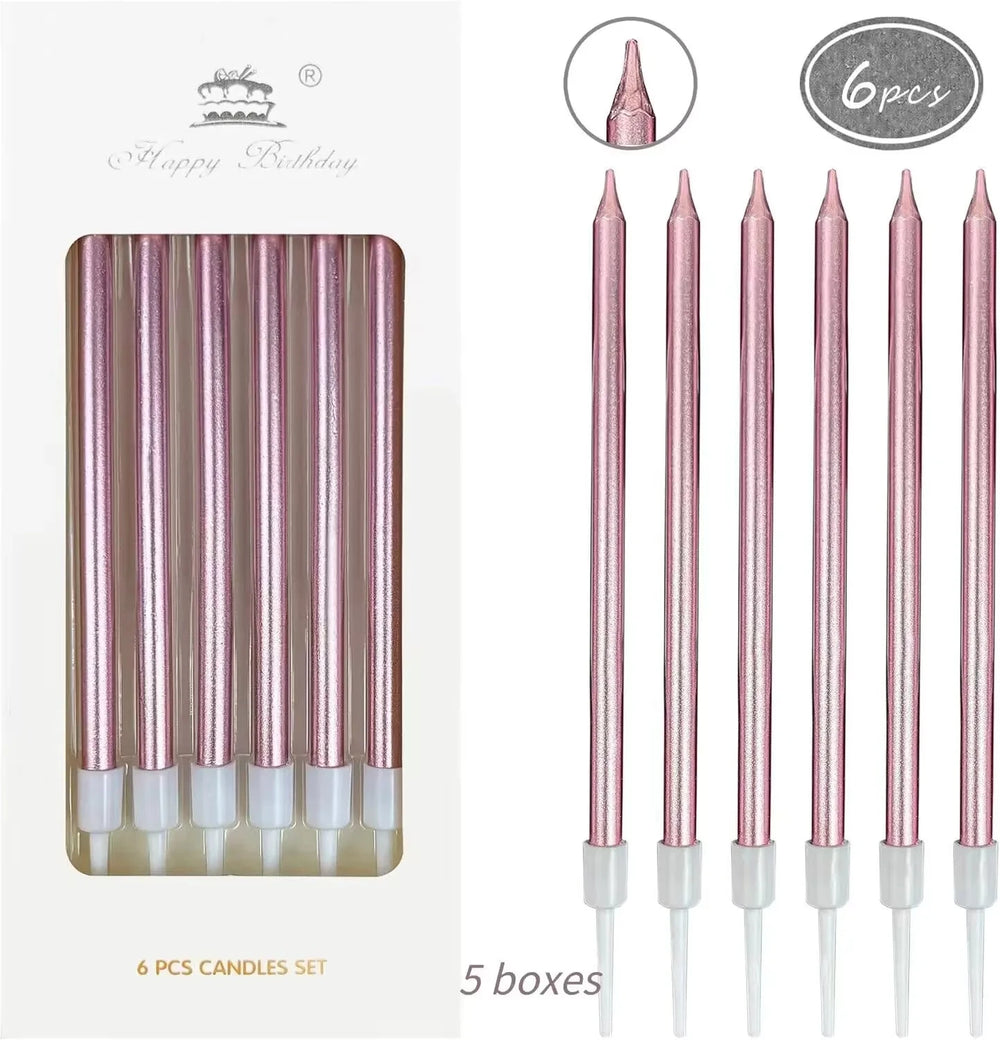 30pcs Metallic Birthday Candles - candletown.net