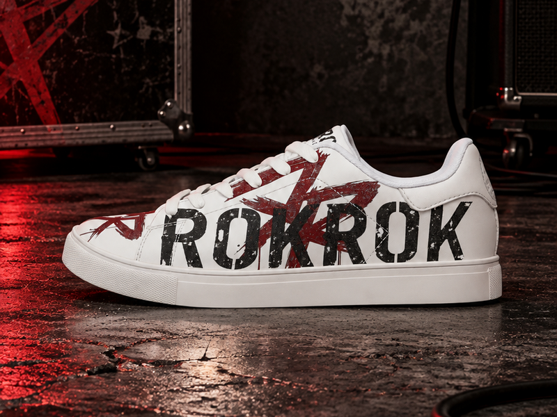 ROKROK Street Division White Low-Top Sneakers