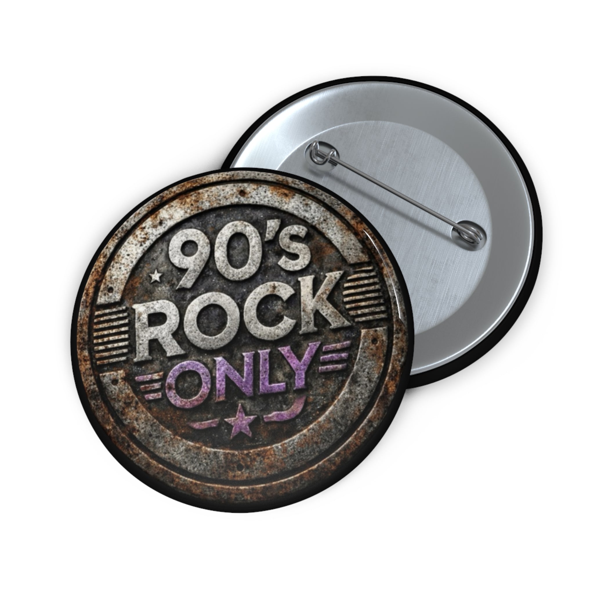 Perza 90’s Rock ONLY Vintage Pyöreä Logo Pinssi