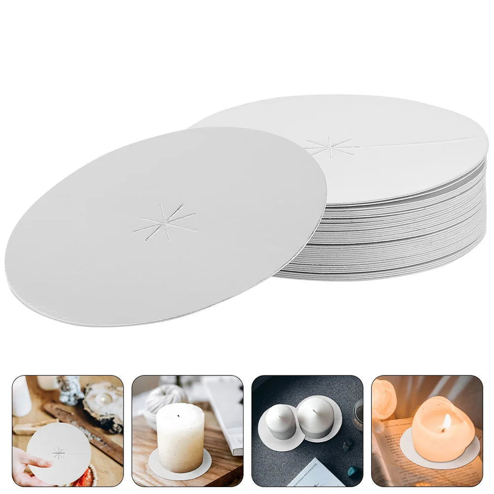 35 Pcs Candle Tray Drip Protectors - Holder for Candles and Candelabra Supply - candletown.net
