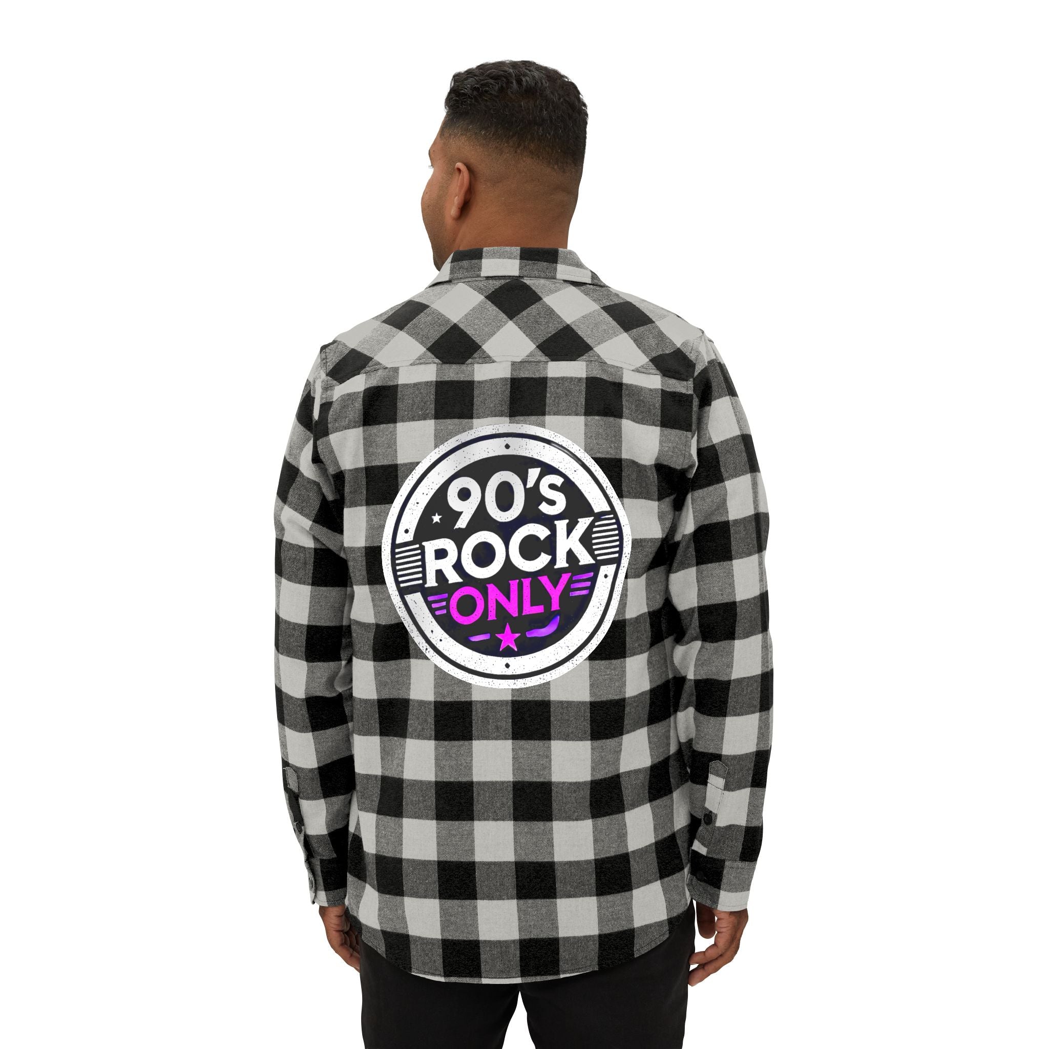 Perza 90’s Rock ONLY Flanellipaita Pyöreä Logo