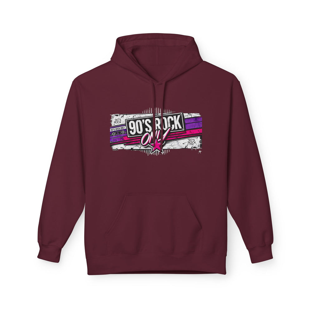 Perza 90’s Rock ONLY Rectangle Logo Hoodie - candletown.net