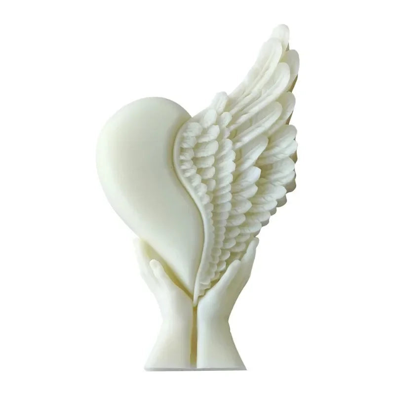 3D Love Angel Wings Silicone Candle Mold for DIY Crafts - candletown.net