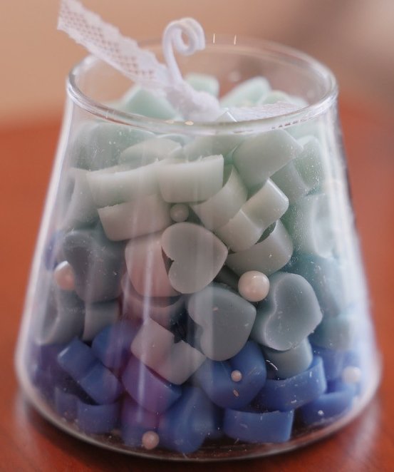 Heart in Glass Soy Candle – Valentine Aromatherapy