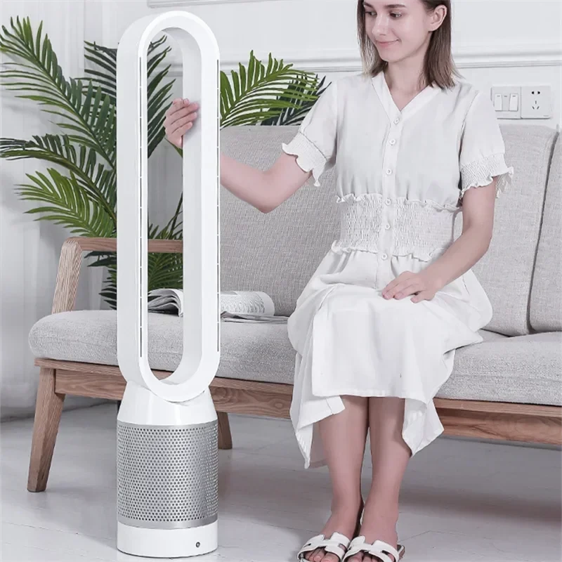 42-Inch Bladeless Tower Fan with Air Purification - candletown.net
