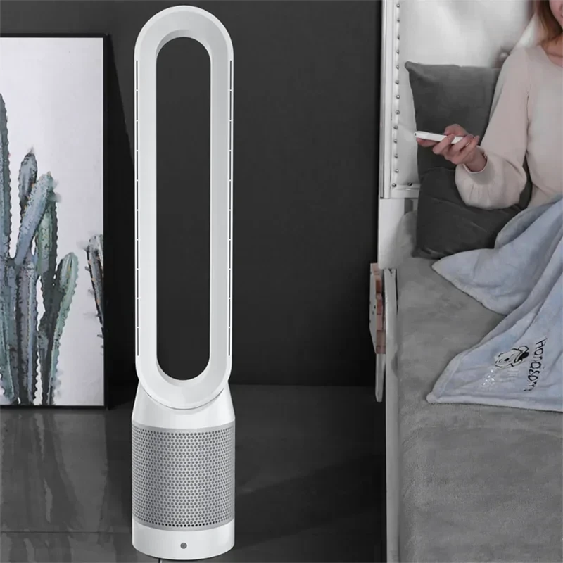 42-Inch Bladeless Tower Fan with Air Purification - candletown.net