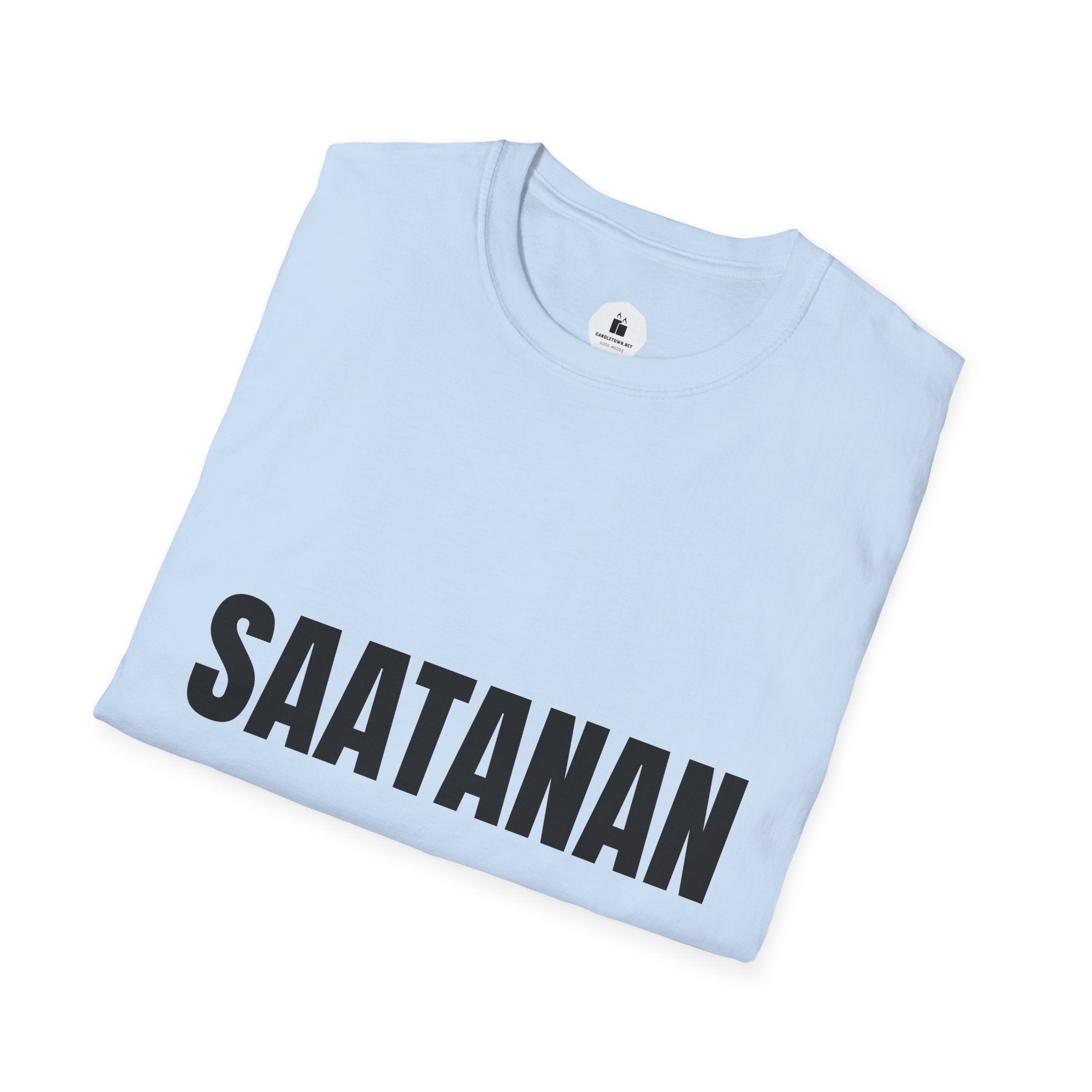 SAATANAN TUNARIT — Personalized White Graphic T‑Shirt - candletown.net