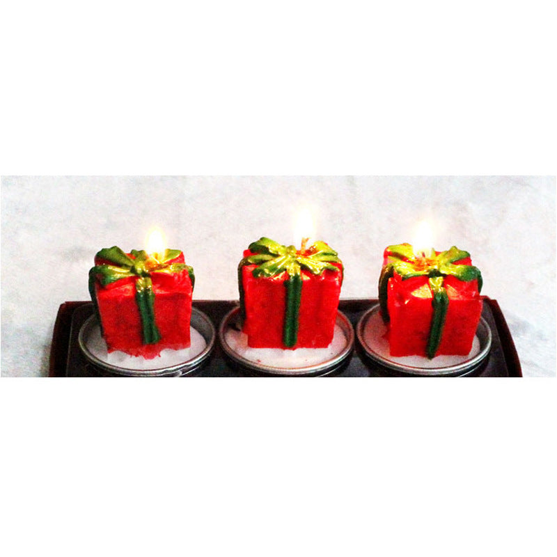 Christmas Craft Gift Candles – 3 Piece Holiday Set