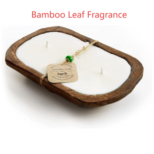 Retro Laventeli Puukulhokynttilä