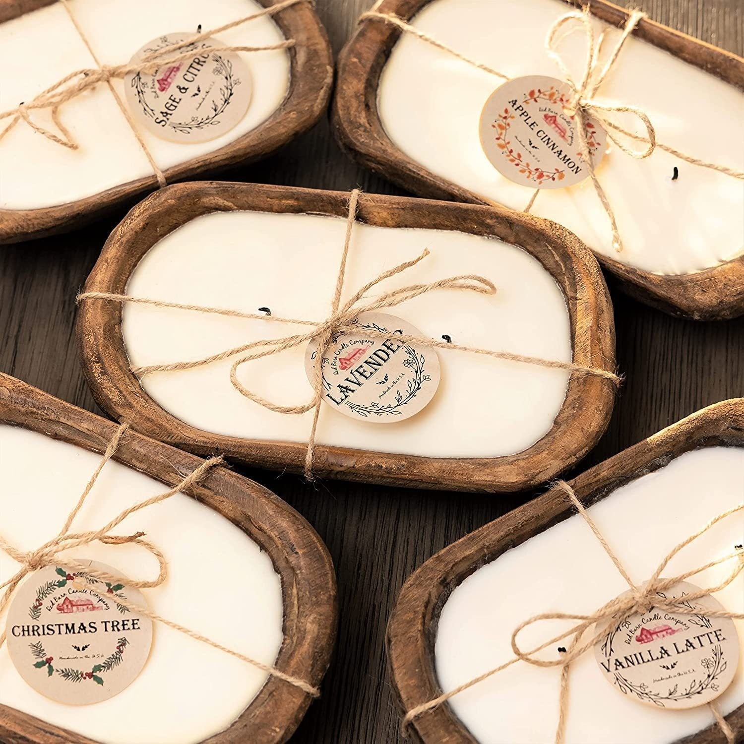 Retro Laventeli Puukulhokynttilä