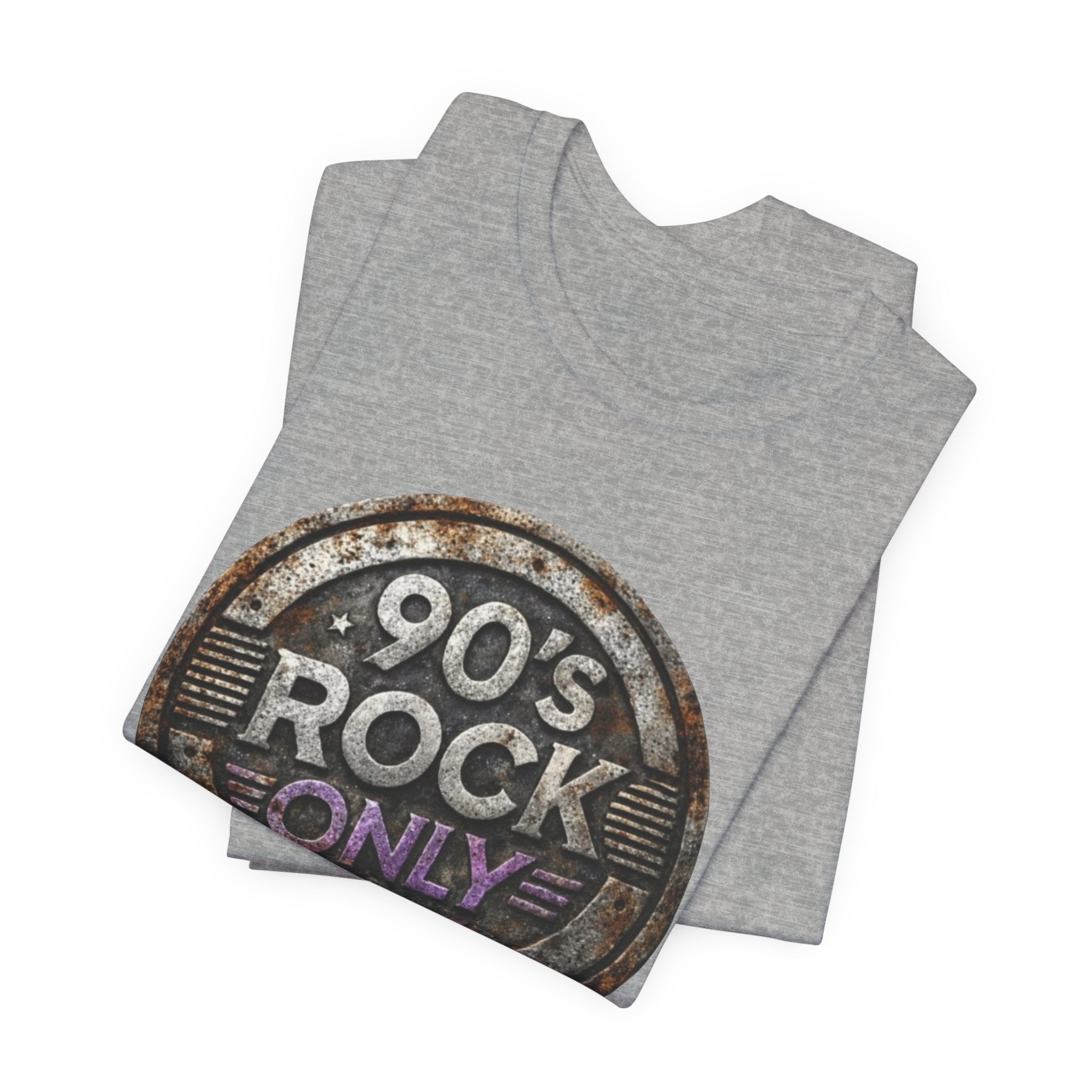 Perza 90’s Rock ONLY Vintage Round Logo T-Shirt - candletown.net