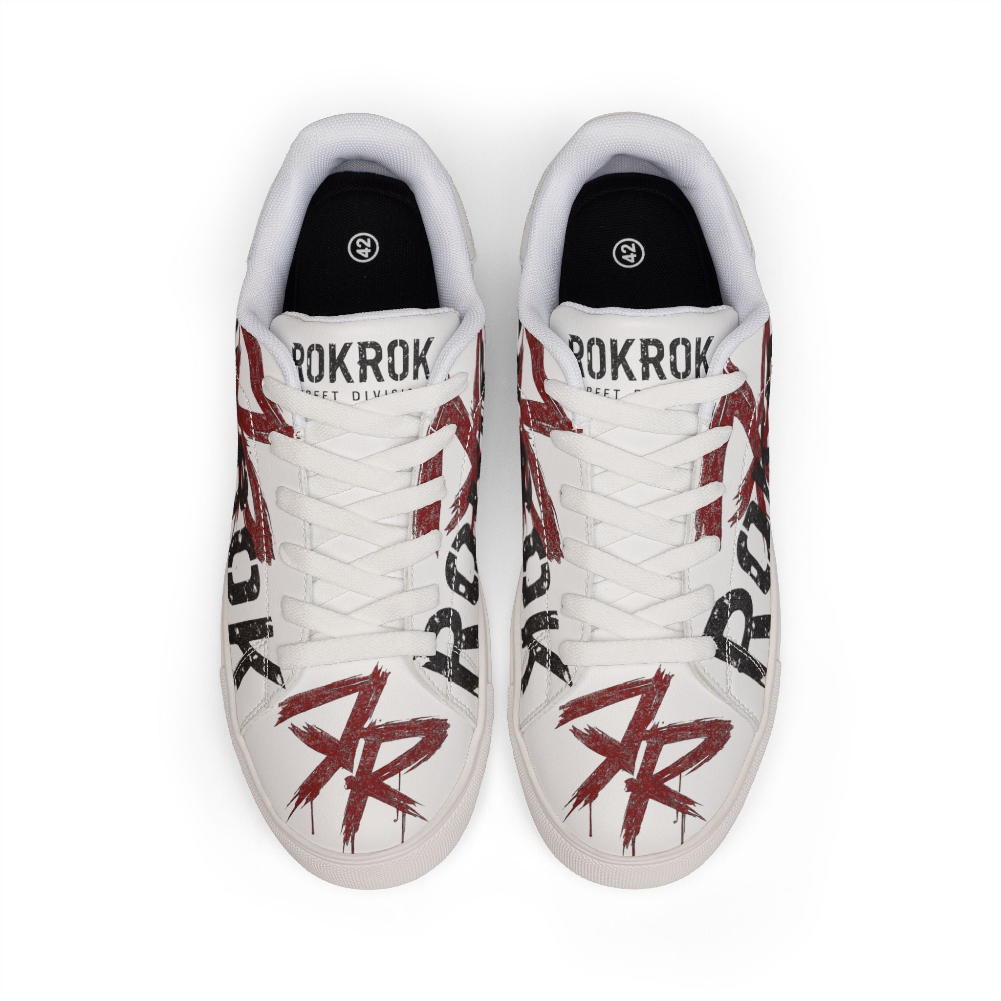 ROKROK Street Division White Low-Top Sneakers