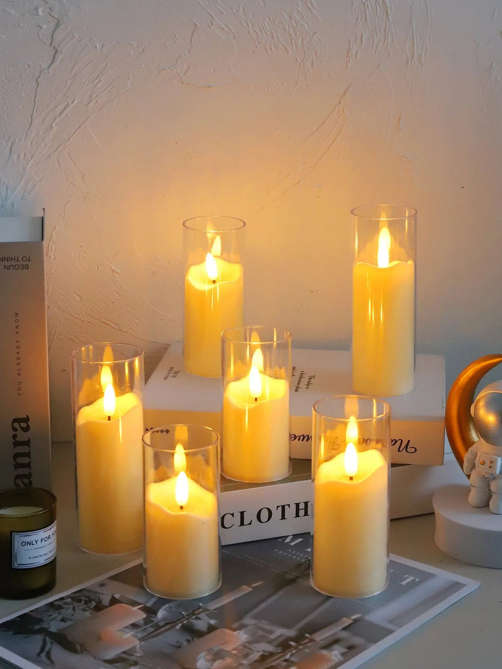 6Pcs LED Flameless Electric Candles - Safe, Flickering Tealights for Special Occasions - candletown.net