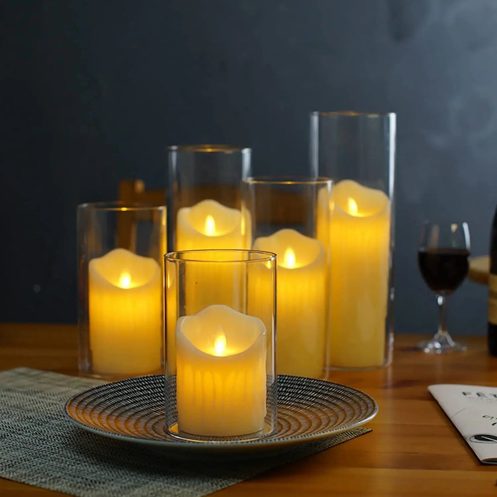 6Pcs LED Flameless Electric Candles - Safe, Flickering Tealights for Special Occasions - candletown.net