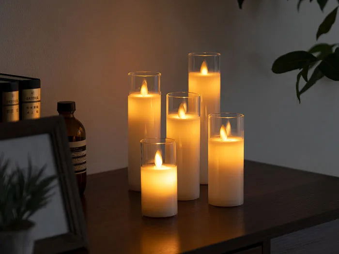 6Pcs LED Flameless Electric Candles - Safe, Flickering Tealights for Special Occasions - candletown.net
