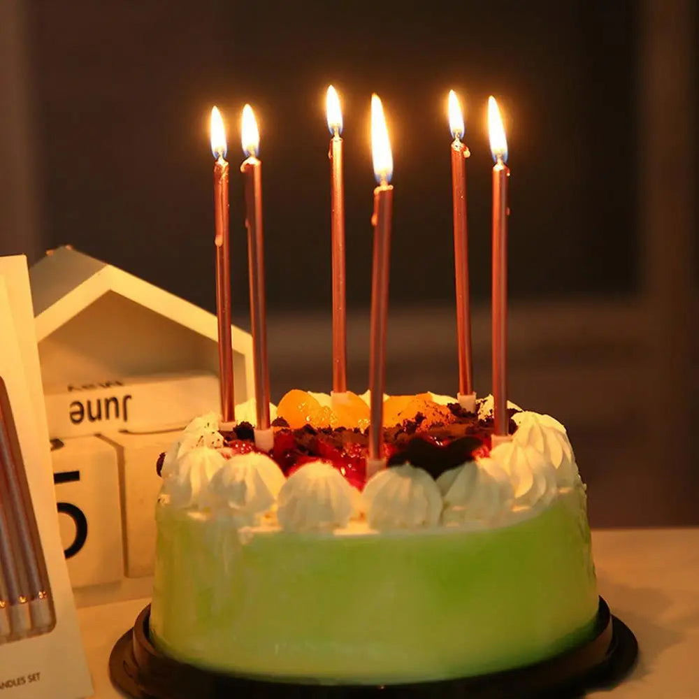 6 Pieces Coloured Birthday Candles - Decoration for Baby Showers, Weddings & Christmas Parties - candletown.net
