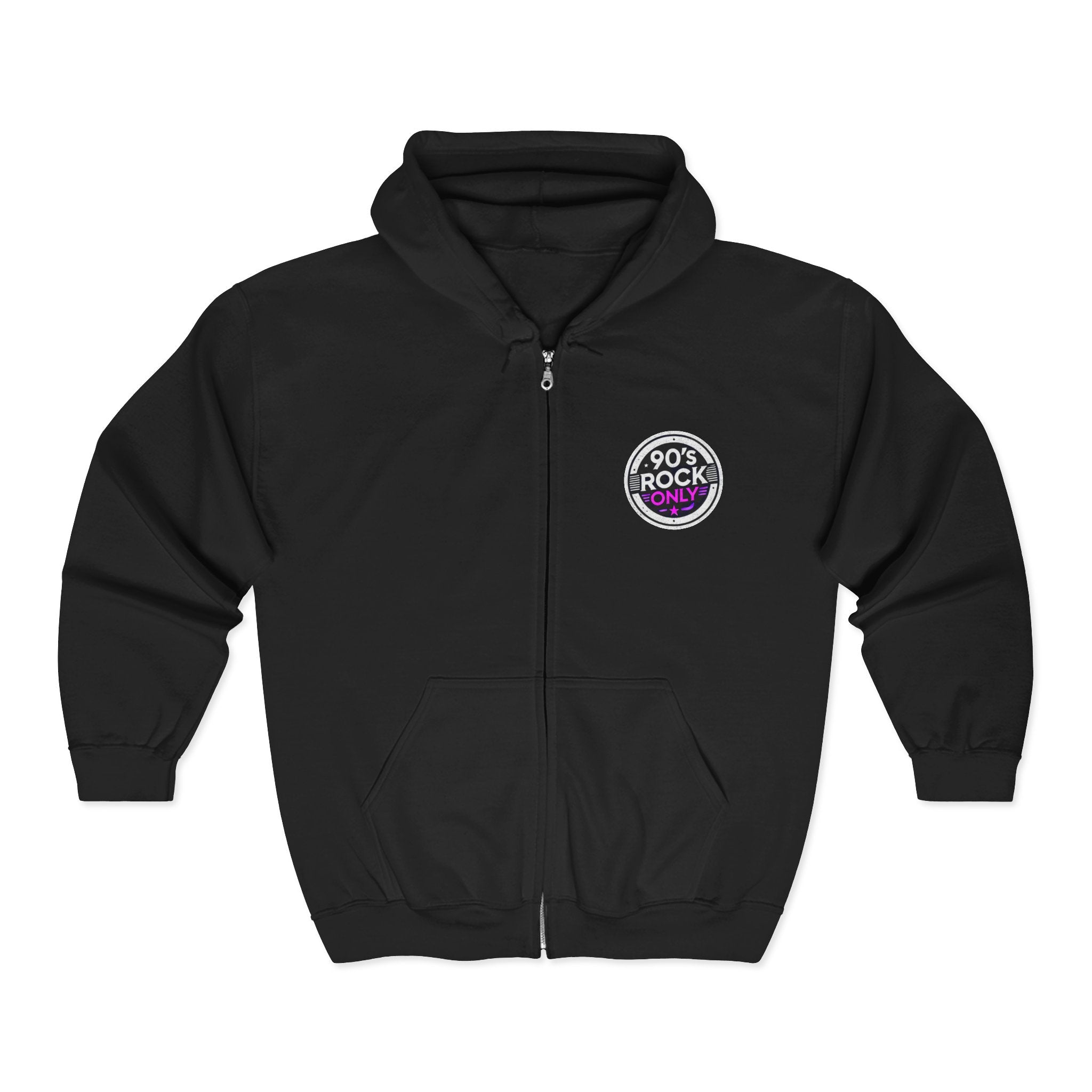 PERZA’s 90’s ROCK ONLY Violetti Logo Vetoketjuhuppari